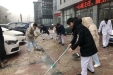 济南市口腔医院方便市民除雪忙
