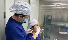 濟南市口腔醫院消毒供應中心開展新冠病毒核酸采樣自我培訓