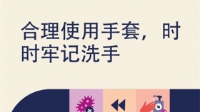 合理使用手套，时刻牢记洗手