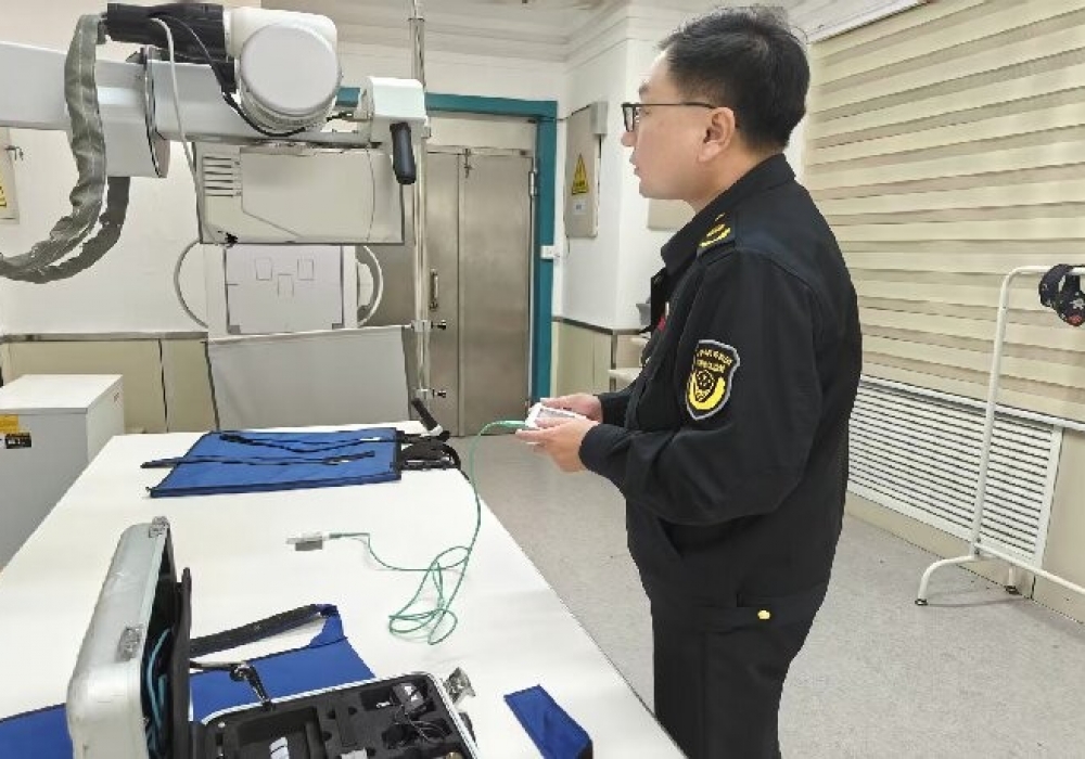 济南市口腔医院开展放射设备计量检定测试